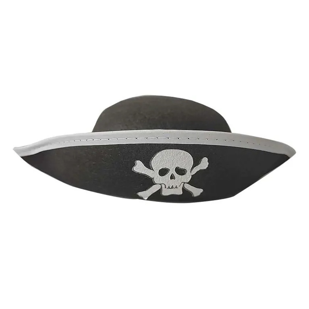 Classic Kids Skull & Crossbones Emblem Pirate Costume Hat