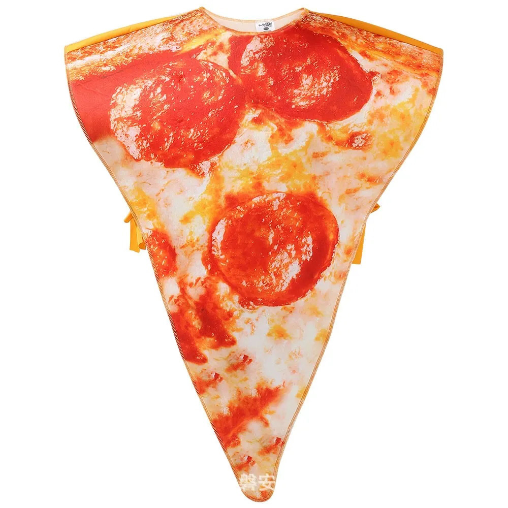 Unisex Kids Funny Pizza Slice Cosplay Costume