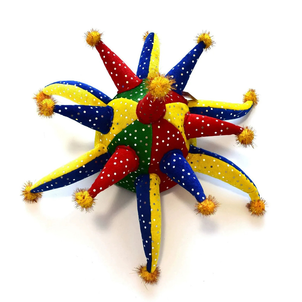 Unisex Multi-Color Sequin Jester Mardi Gras Hat