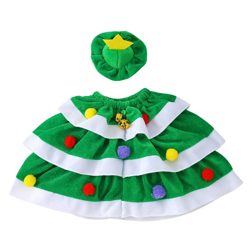 Cute Xmas Tree Porch Goose Outfits for Geese Christmas