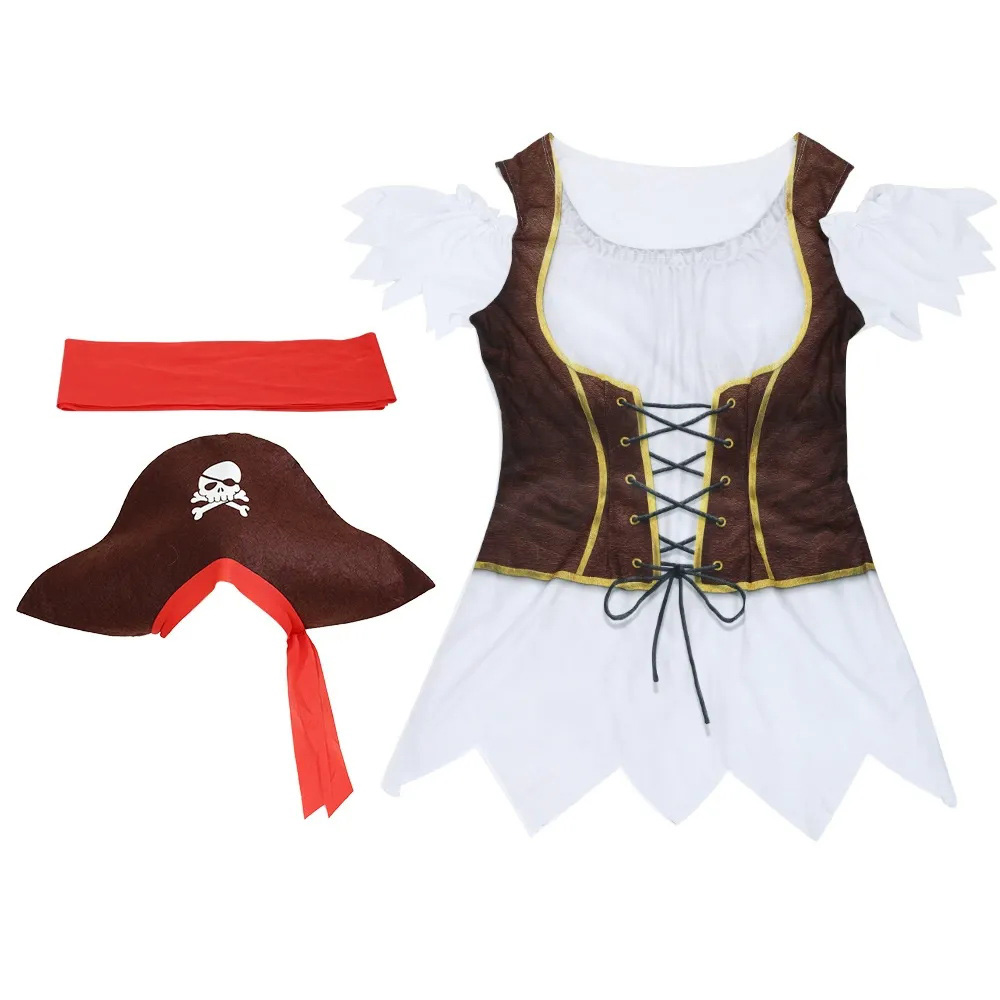 Womens Halloween Pirate Dress Costume