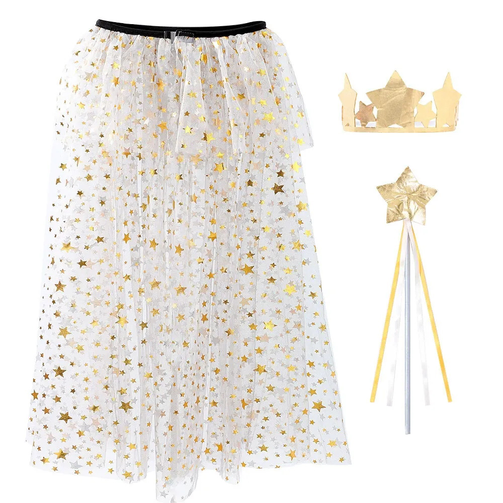 Kids Layered Tulle Star Dress Up Costume Set