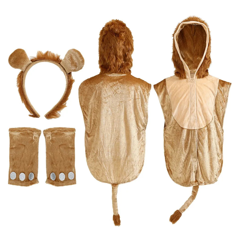 Kids Lion Halloween Cosplay Costume Flappy Suit