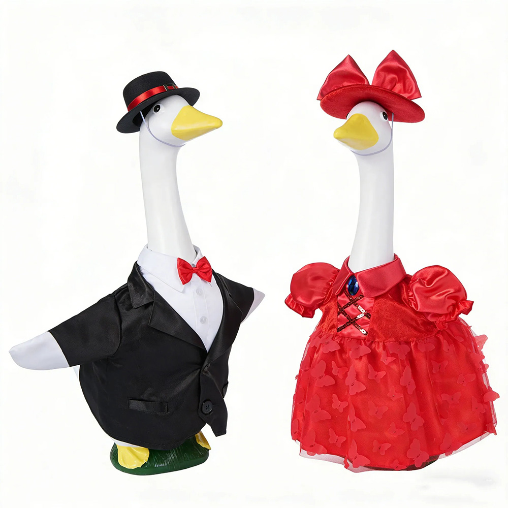 Princess Porch Goose Outfit for Cement Statue Goose